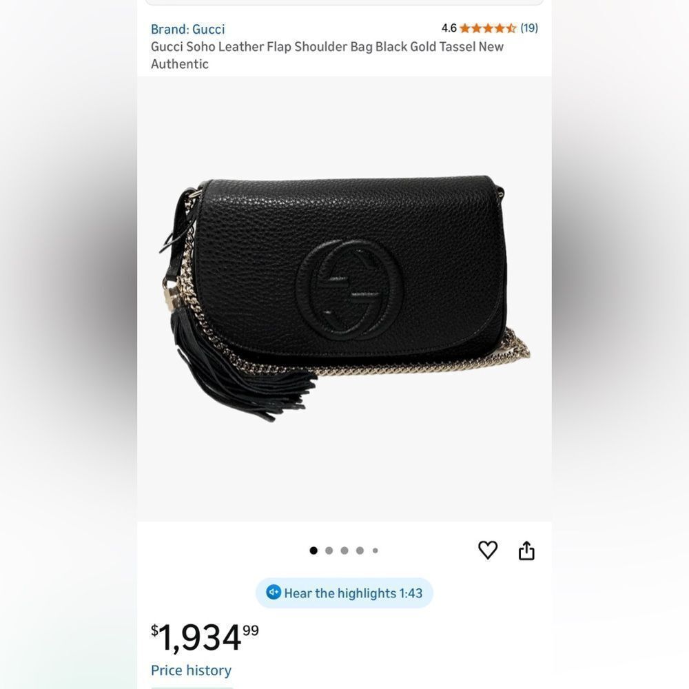 Gucci soho bag with chain - Picture 2 of 16